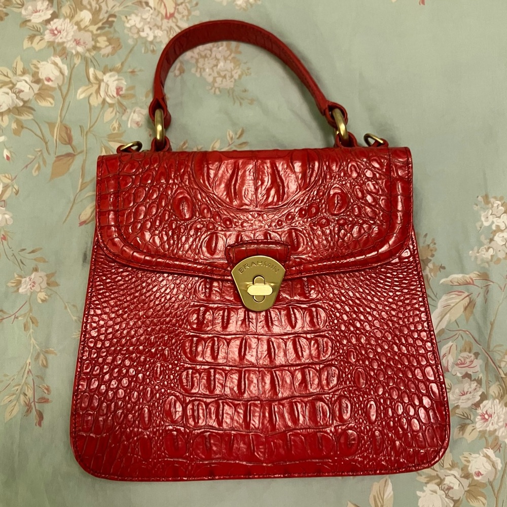 Brahmin Red Satchel